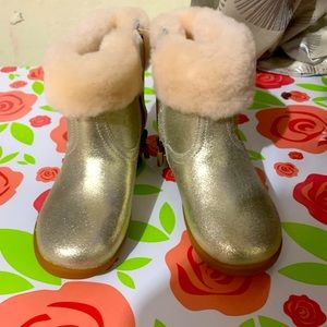 Gold Fur Ugg Boots Size 8C